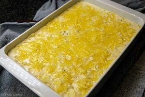 Creamy Garlic Potato Gratin cheese pepper