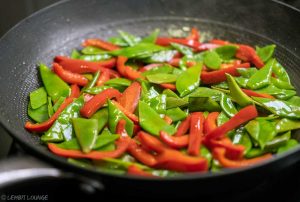 Garlic Shrimp Stir Fry asian sauce chili bell pepper