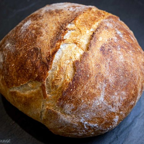 Crunchy No Knead Bread homemade honey