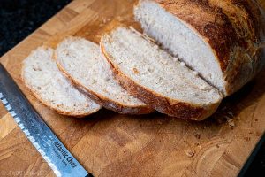 Crunchy No Knead Bread homemade honey