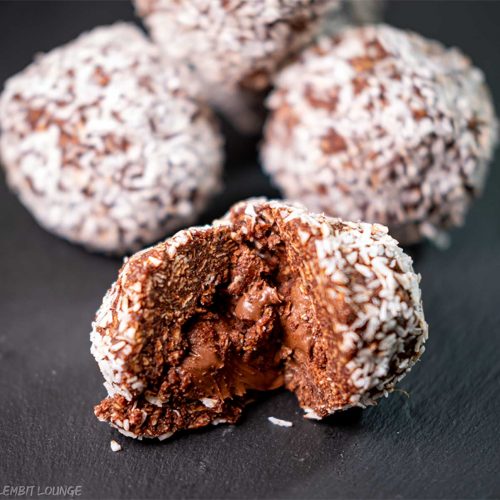Nutella Chocolate Balls coffee cacao flakes