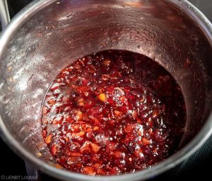 Homemade Cherry Jam Spiked with Chili