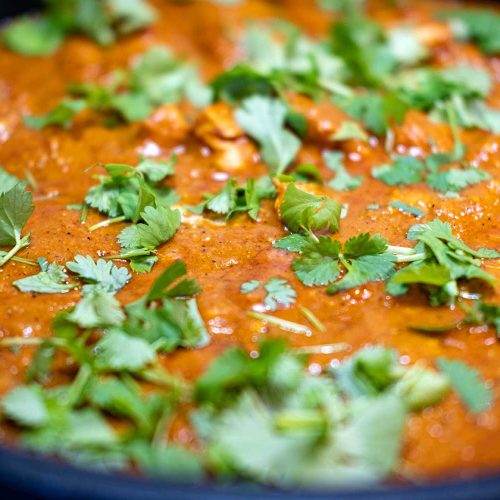 Chicken Tikka Masala with Coconut Milk Cilantro Indian