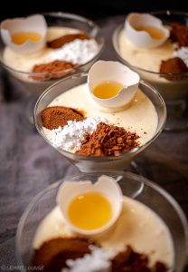 Egg toddy Mannerheim with Cognac cacao coffee vanilla