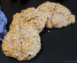 Scones with oat flakes healthy breakfast